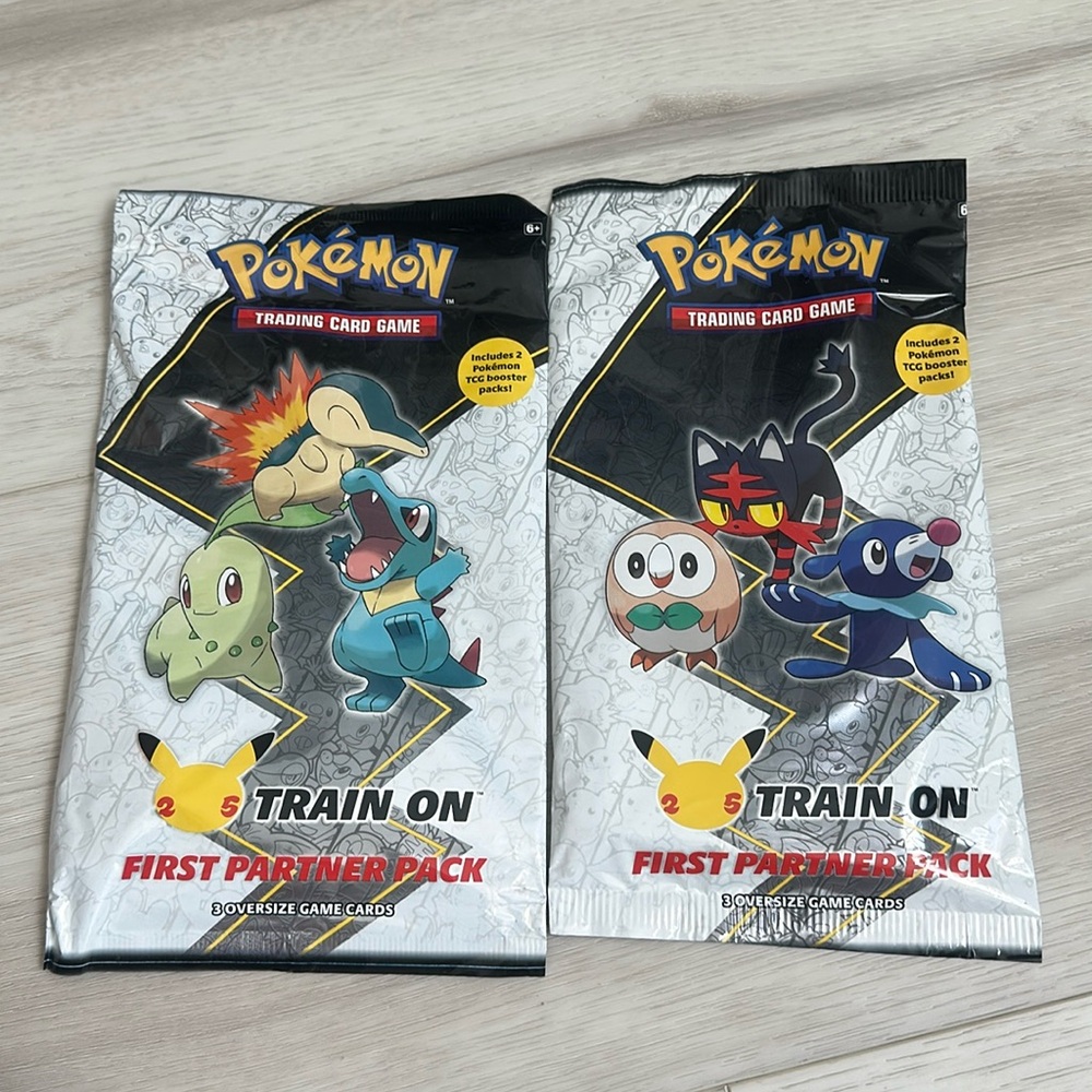 Pokémon TCG: First Partner Pack 25th Anniversary Train On Factory Sealed!!